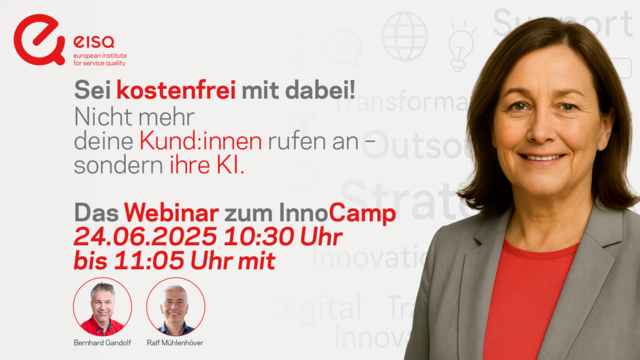 Webinar zum InnoCamp Nicht mehr deine Kund:innen rufen an -  sondern ihre KI.